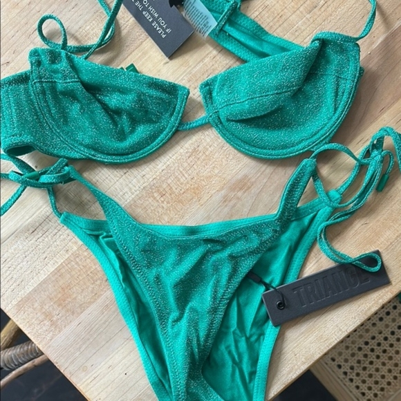 triangl swimwear Other - Triangl Green Bikini Set